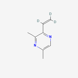 molecular formula C8H10N2 B12363752 3,5-Dimethyl-2-vinylpyrazine-d3 