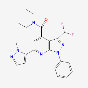 molecular formula C22H22F2N6O B12363759 Pde11A4-IN-1 