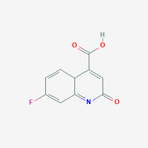 molecular formula C10H6FNO3 B12363765 7-fluoro-2-oxo-4aH-quinoline-4-carboxylic acid 