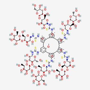 molecular formula C126H180N12O66S6 B12363786 6Lac[6]Met 