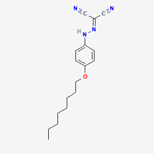 2-[(4-Octoxyphenyl)hydrazinylidene]propanedinitrile