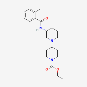 molecular formula C21H31N3O3 B12363823 (R)-ethyl 3-(2-methylbenzamido)-1,4'-bipiperidine-1'-carboxylate 