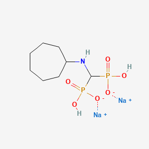 disodium;[(cycloheptylamino)-[hydroxy(oxido)phosphoryl]methyl]-hydroxyphosphinate