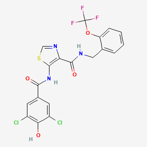 molecular formula C19H12Cl2F3N3O4S B12363851 Hsd17B13-IN-79 