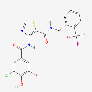 molecular formula C19H12ClF4N3O3S B12363863 Hsd17B13-IN-93 