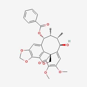 molecular formula C29H28O9 B12363882 9-O-Benzoyloxokadsuranol 