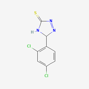 molecular formula C8H5Cl2N3S B12363902 3-(2,4-Dichlorophenyl)-3,4-dihydro-1,2,4-triazole-5-thione 