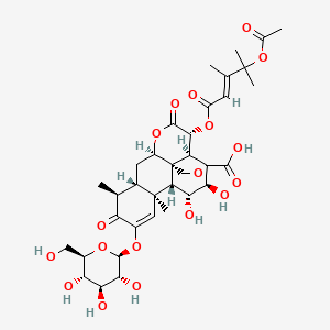 molecular formula C35H46O18 B1236391 Bruceoside-F CAS No. 167782-24-3