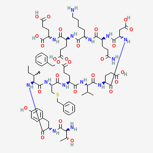 molecular formula C76H108N14O26S B12363919 TYIC(bzl)E(bzl)VEDQKEE 