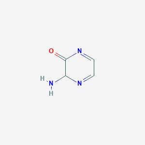 molecular formula C4H5N3O B12363954 3-Aminopyrazin-2(3H)-one 