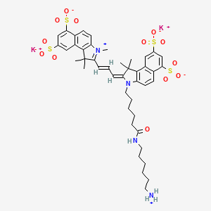 molecular formula C44H52K2N4O13S4 B12363985 Sulfo-Cy3.5 amine 