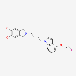 molecular formula C24H29FN2O3 B12364015 1-[4-(5,6-Dimethoxy-1,3-dihydroisoindol-2-yl)butyl]-4-(2-fluoroethoxy)indole 