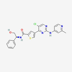 molecular formula C23H20ClN5O2S B12364037 ERK1/2 inhibitor 10 