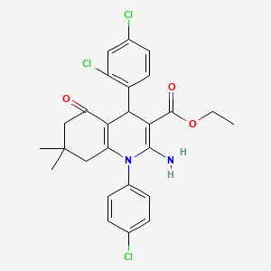 molecular formula C26H25Cl3N2O3 B12364040 Egfr WT/T790M/L858R-IN-1 