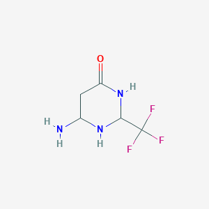 6-Amino-2-(trifluoromethyl)-1,3-diazinan-4-one