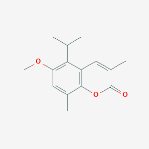 molecular formula C15H18O3 B1236409 5-Isopropyl-6-methoxy-3,8-dimethyl-chromen-2-one 