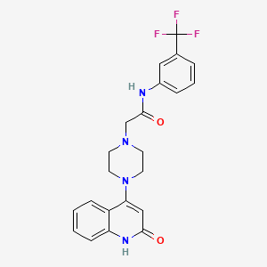 molecular formula C22H21F3N4O2 B12364109 AChE/A|A-IN-3 