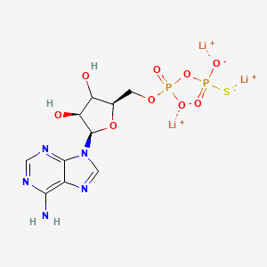 trilithium;[[(2R,4S,5R)-5-(6-aminopurin-9-yl)-3,4-dihydroxyoxolan-2-yl]methoxy-oxidophosphoryl]oxy-sulfidophosphinate