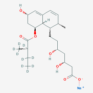 molecular formula C23H35NaO7 B12364119 Pravastatin-d9 (sodium) 