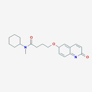 molecular formula C20H26N2O3 B12364132 N-cyclohexyl-N-methyl-4-[(2-oxo-6H-quinolin-6-yl)oxy]butanamide 