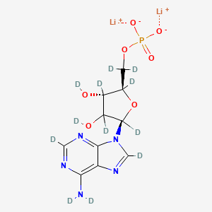 molecular formula C10H12Li2N5O7P B12364136 Adenosine monophosphate-d12 (dilithium) 