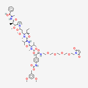 molecular formula C72H106N8O20 B12364148 DMBA-SIL-Mal-MMAE 