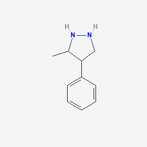 molecular formula C10H14N2 B12364180 3-Methyl-4-phenylpyrazolidine 