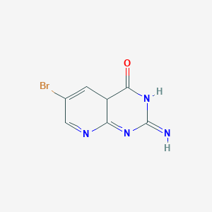 molecular formula C7H5BrN4O B12364206 6-bromo-2-imino-4aH-pyrido[2,3-d]pyrimidin-4-one 