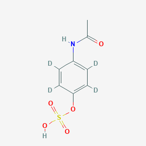 molecular formula C8H9NO5S B12364220 4-Acetaminophen sulfate-d4 