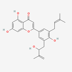 molecular formula C25H26O6 B1236425 淫羊藿 B CAS No. 174286-24-9