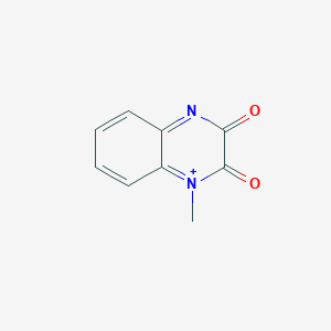 molecular formula C9H7N2O2+ B12364279 1-Methylquinoxalin-1-ium-2,3-dione 