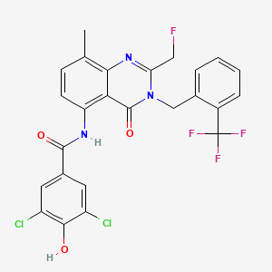 molecular formula C25H17Cl2F4N3O3 B12364306 Hsd17B13-IN-85 