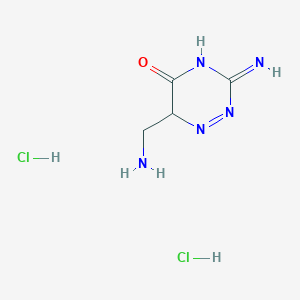 molecular formula C4H9Cl2N5O B12364312 6-(aminomethyl)-3-imino-6H-1,2,4-triazin-5-one;dihydrochloride 