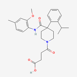 molecular formula C27H34N2O5 B12364334 LPAR1 antagonist 1 