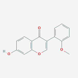 molecular formula C16H12O4 B1236434 7-羟基-3-(2-甲氧基苯基)-4H-色满-4-酮 CAS No. 63909-40-0