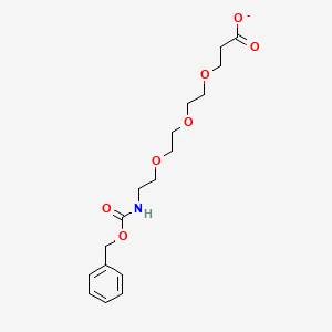 molecular formula C17H24NO7- B12364374 5,8,11-Trioxa-2-azatetradecanedioic acid, 1-(phenylmethyl) ester 