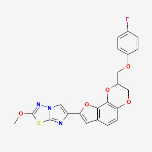 molecular formula C22H16FN3O5S B12364406 PAR4 antagonist 3 