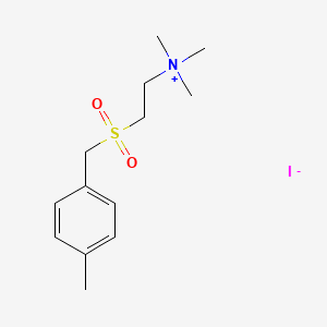 Trimethyl-[2-[(4-methylphenyl)methylsulfonyl]ethyl]azanium;iodide