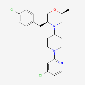 molecular formula C22H27Cl2N3O B12364424 chi3L1-IN-1 