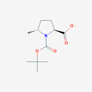 1,2-Pyrrolidinedicarboxylic acid, 5-methyl-, 1-(1,1-dimethylethyl) ester, (2S,5R)-