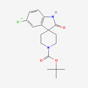 tert-butyl 5-boranyl-2-oxo-1H-spiro[indole-3,4'-piperidine]-1'-carboxylate