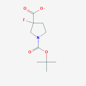 1,3-Pyrrolidinedicarboxylic acid, 3-fluoro-, 1-(1,1-dimethylethyl) ester