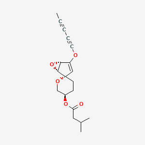 [(1S,3'R,4S,5R)-2-penta-1,3-diynoxyspiro[6-oxabicyclo[3.1.0]hex-2-ene-4,6'-oxane]-3'-yl] 3-methylbutanoate