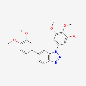 molecular formula C22H21N3O5 B12364487 Tubulin polymerization-IN-61 