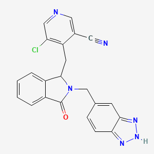 molecular formula C22H15ClN6O B12364522 NAMPT activator-8 