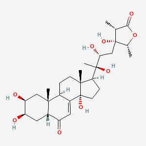 (3S,4R,5R)-4-[(2R,3R)-2,3-dihydroxy-3-[(2S,3R,5R,9R,10R,13R,14S,17S)-2,3,14-trihydroxy-10,13-dimethyl-6-oxo-2,3,4,5,9,11,12,15,16,17-decahydro-1H-cyclopenta[a]phenanthren-17-yl]butyl]-4-hydroxy-3,5-dimethyloxolan-2-one