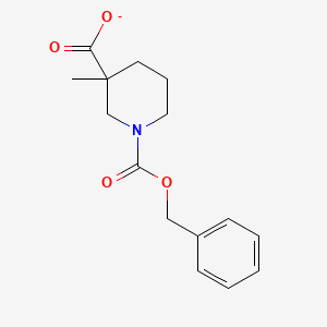 1,3-Piperidinedicarboxylic acid, 3-methyl-, 1-(phenylmethyl) ester