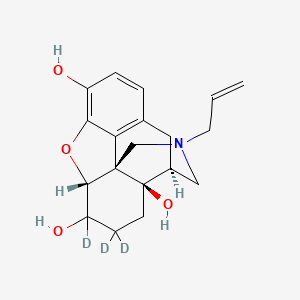 molecular formula C19H23NO4 B12364561 6-Hydroxynaloxone-D3 