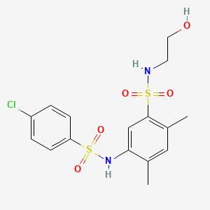 molecular formula C16H19ClN2O5S2 B12364566 Pdk-IN-3 