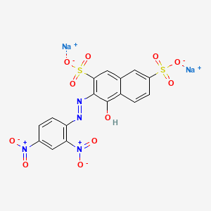 disodium;3-[(2,4-dinitrophenyl)diazenyl]-4-hydroxynaphthalene-2,7-disulfonate